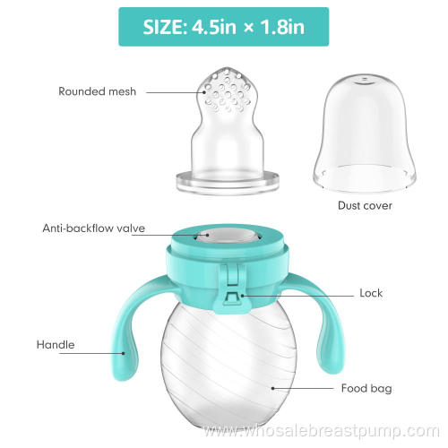 Portable Soft Baby Silicone Squeeze Fruit Pacifier